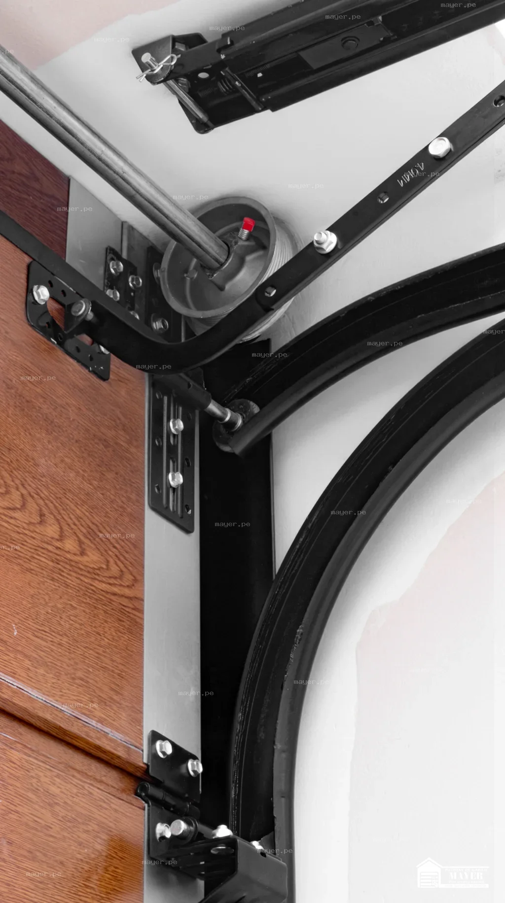 Tambor Elevacion Porton Seccional Negro